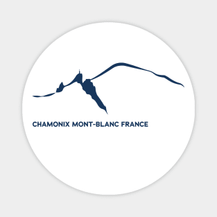 Chamonix Mont blanc and Aiguille du midi leewarddesign Magnet